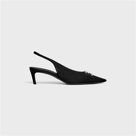 celine alma|Women's Celine Alma Triomphe flat slingback in gros.